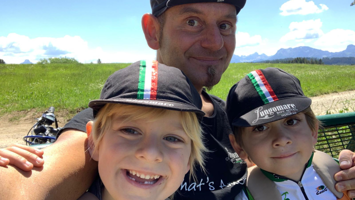 August Radfahren mit der Familie!