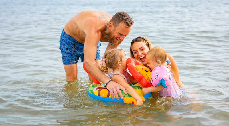 Le spiagge per bambini e famiglie
