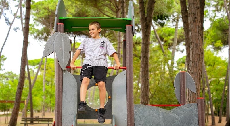 La nature et les jeux des Giardini al Mare 