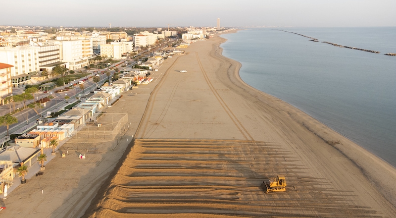 La spiaggia e i parchi
